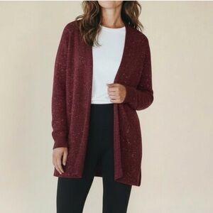 J.Jill Open-Front Sequined Cardigan Size MP